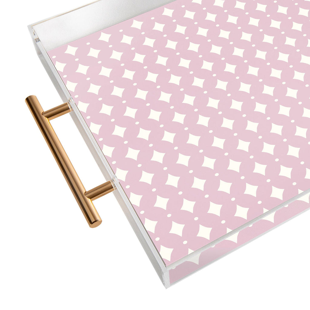 Colour Poems Vintage Jewels Blush Pink Acrylic Tray