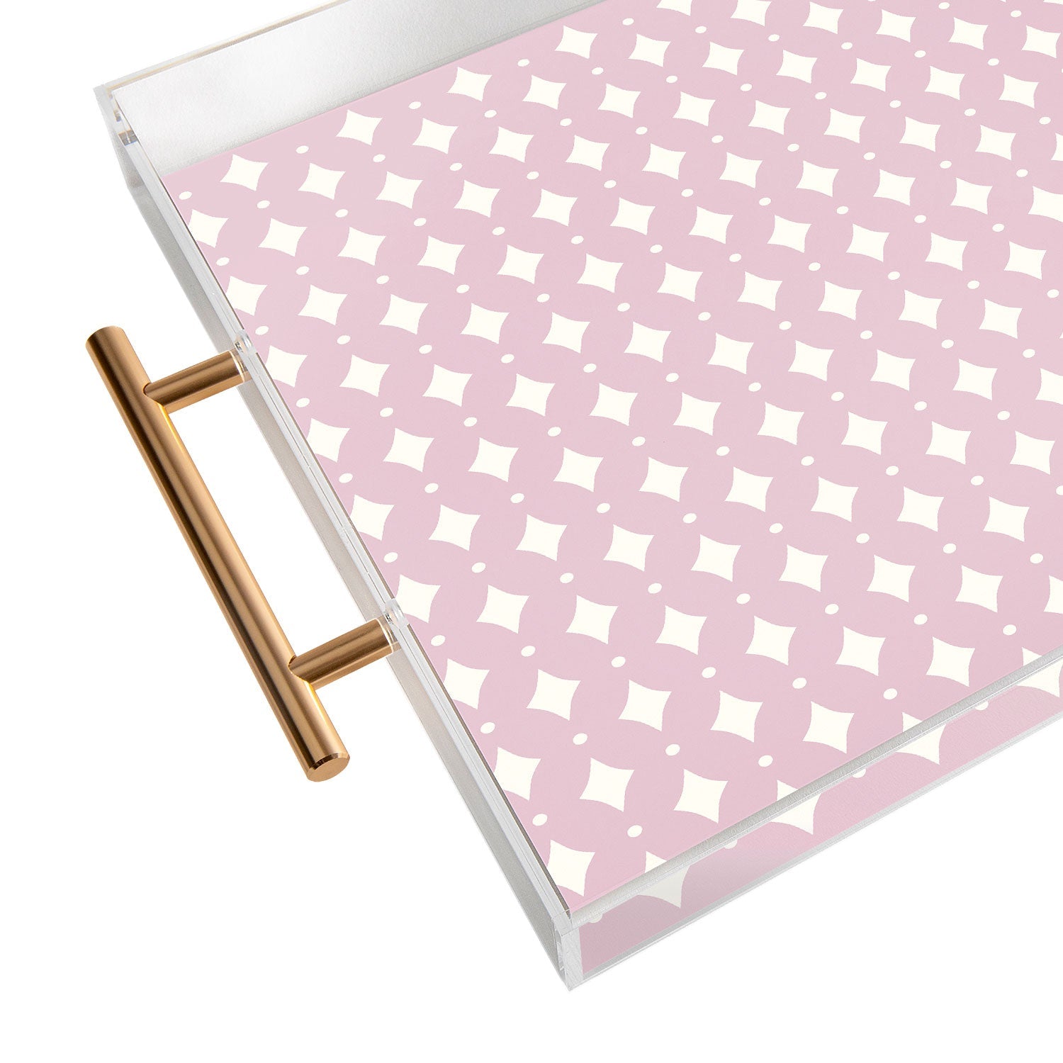 Colour Poems Vintage Jewels Blush Pink Acrylic Tray