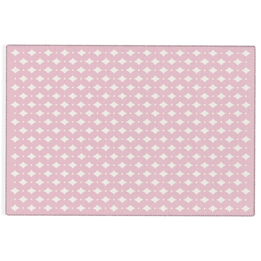 Colour Poems Vintage Jewels Blush Pink Outdoor Rug