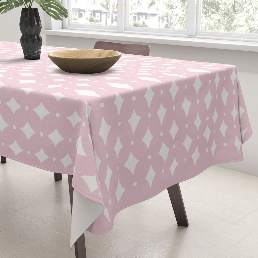 Colour Poems Vintage Jewels Blush Pink Tablecloth