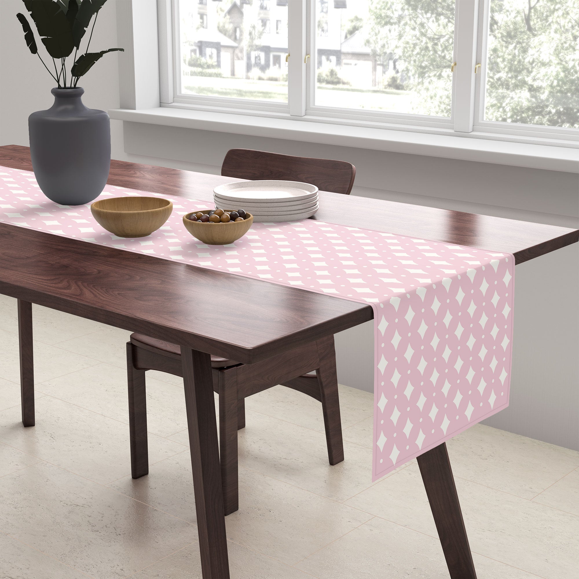 Colour Poems Vintage Jewels Blush Pink Table Runner