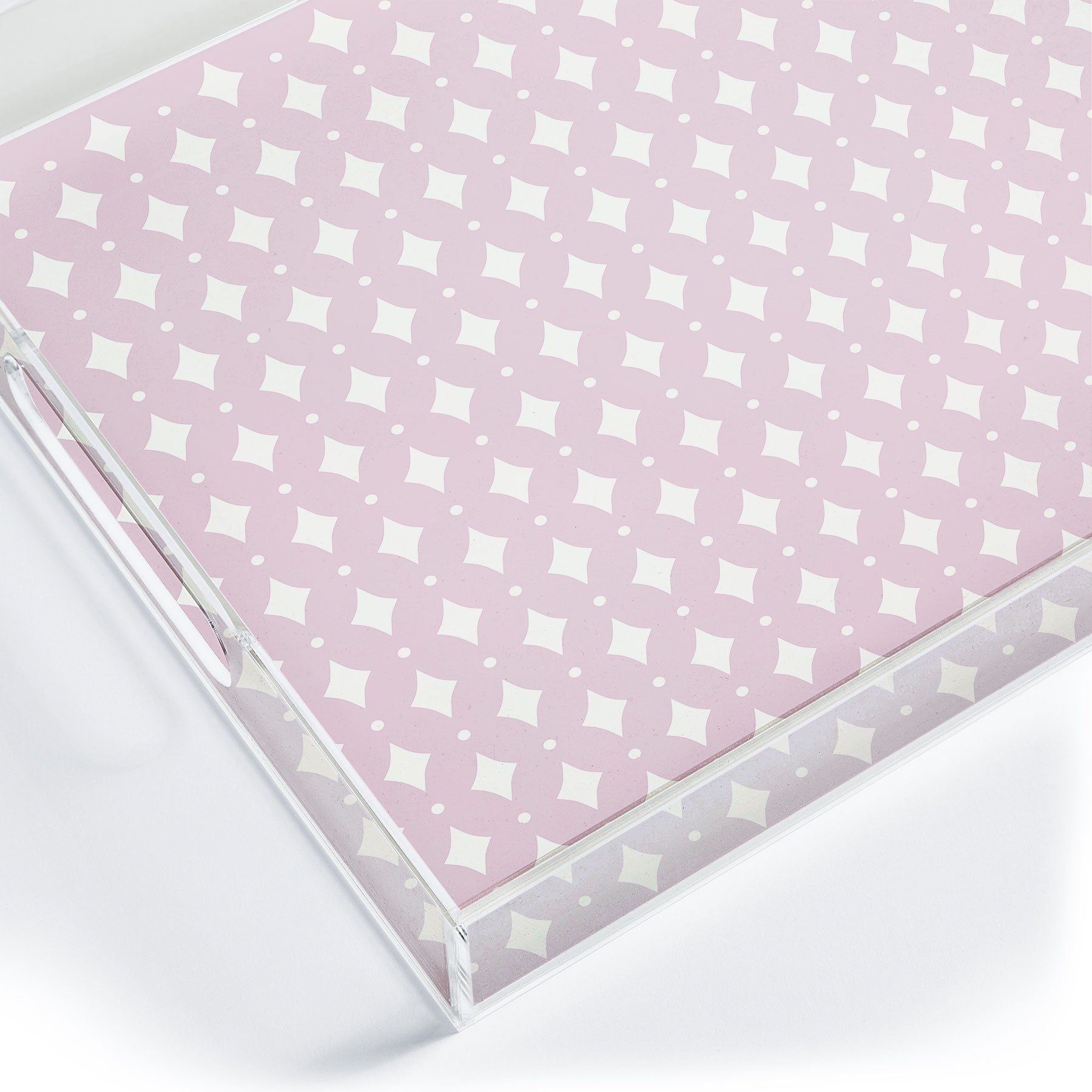 Colour Poems Vintage Jewels Blush Pink Acrylic Tray