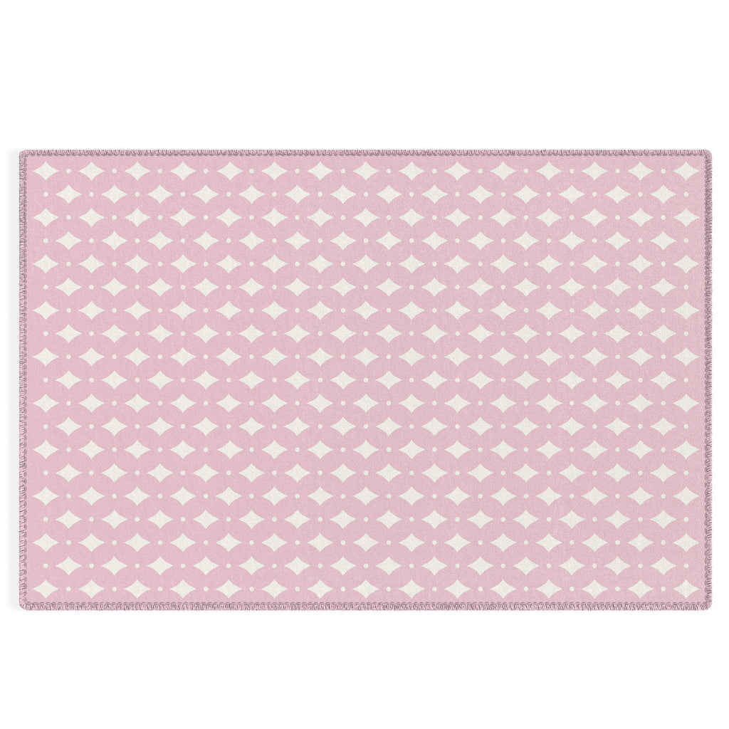 Colour Poems Vintage Jewels Blush Pink Outdoor Rug