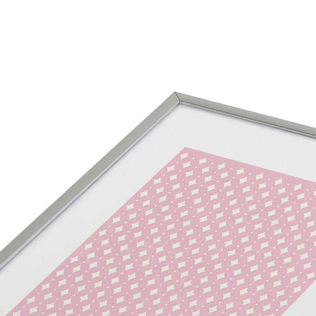 Colour Poems Vintage Jewels Blush Pink Metal Framed Art Print