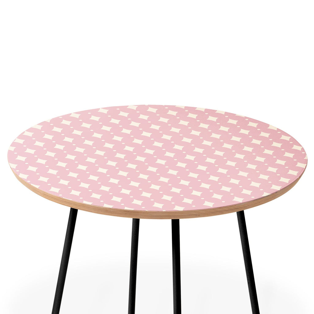 Colour Poems Vintage Jewels Blush Pink Round Side Table