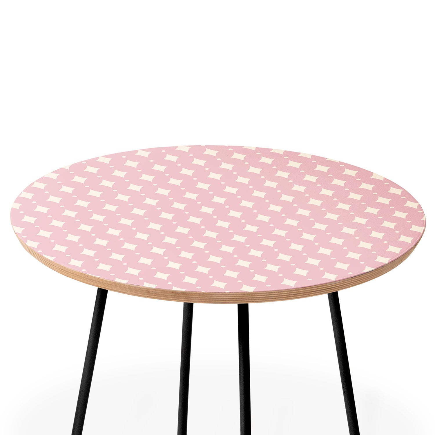 Colour Poems Vintage Jewels Blush Pink Round Side Table