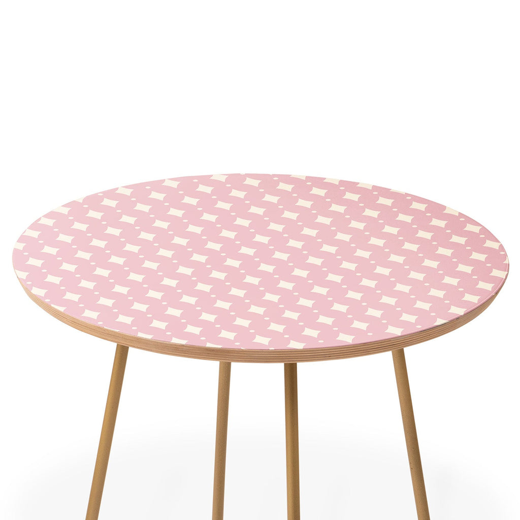 Colour Poems Vintage Jewels Blush Pink Round Side Table