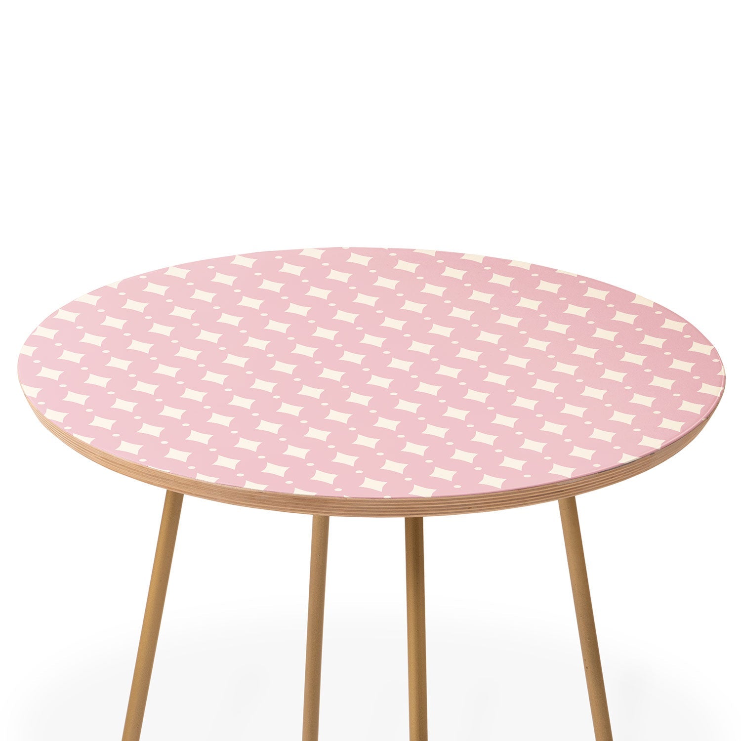 Colour Poems Vintage Jewels Blush Pink Round Side Table