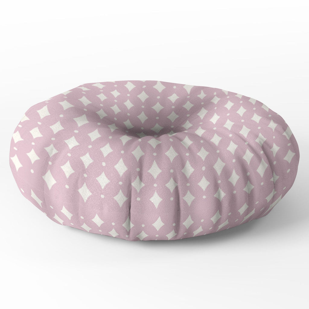 Colour Poems Vintage Jewels Blush Pink Floor Pillow Round