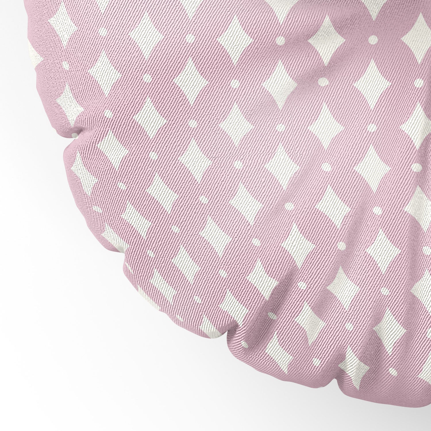 Colour Poems Vintage Jewels Blush Pink Floor Pillow Round