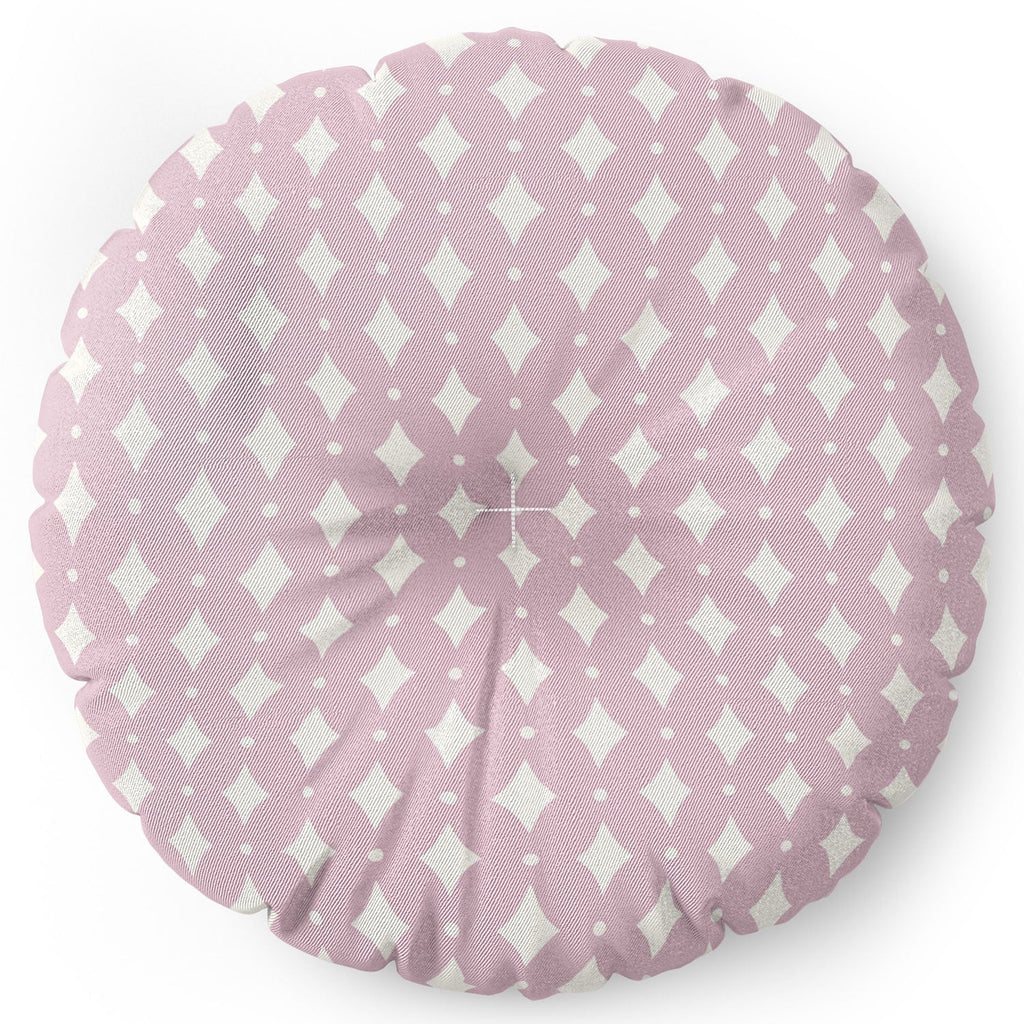 Colour Poems Vintage Jewels Blush Pink Floor Pillow Round