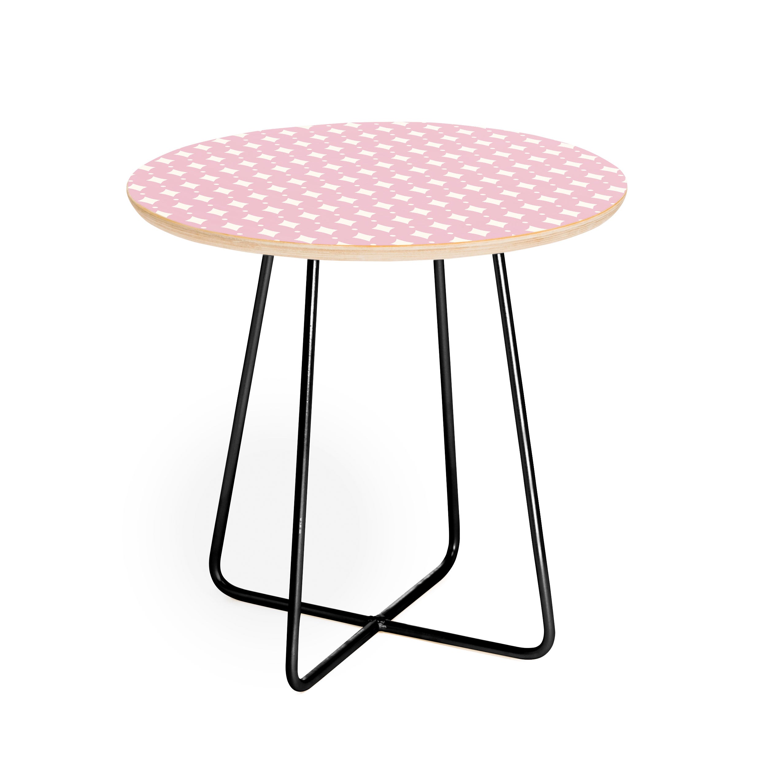 Colour Poems Vintage Jewels Blush Pink Round Side Table
