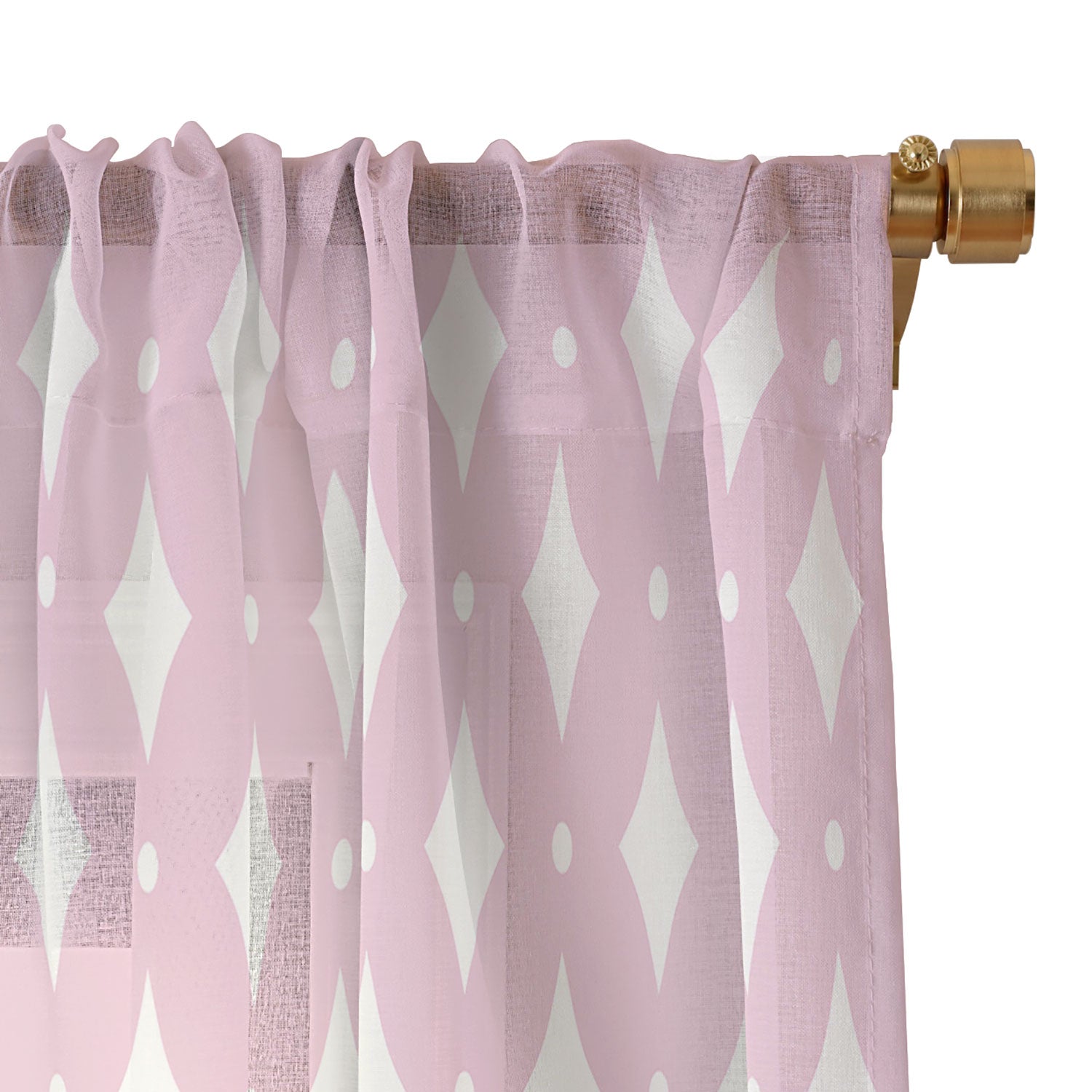 Colour Poems Vintage Jewels Blush Pink Sheer Non Repeat