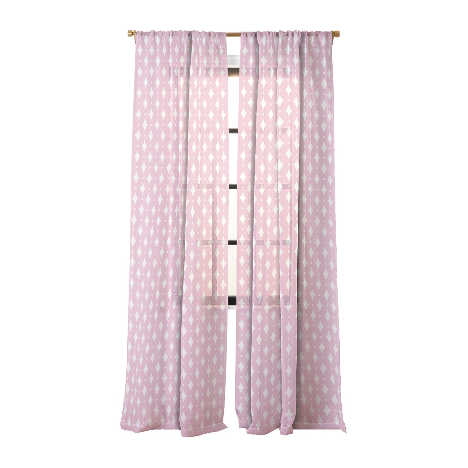 Colour Poems Vintage Jewels Blush Pink Sheer Non Repeat