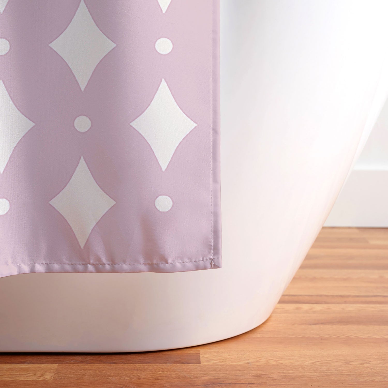 Colour Poems Vintage Jewels Blush Pink Shower Curtain