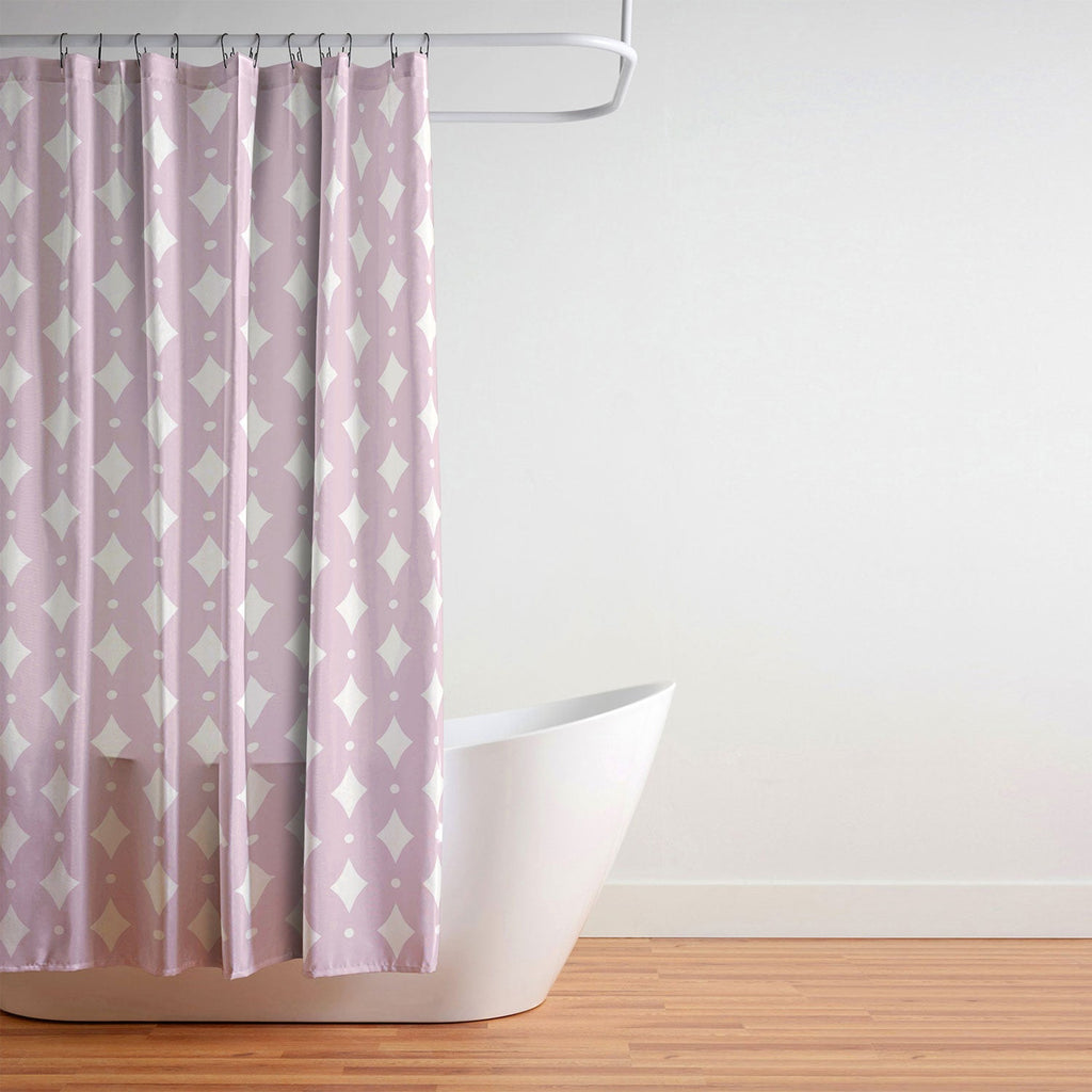 Colour Poems Vintage Jewels Blush Pink Shower Curtain