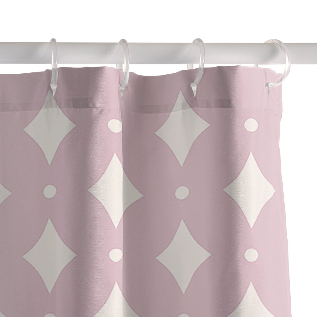 Colour Poems Vintage Jewels Blush Pink Shower Curtain