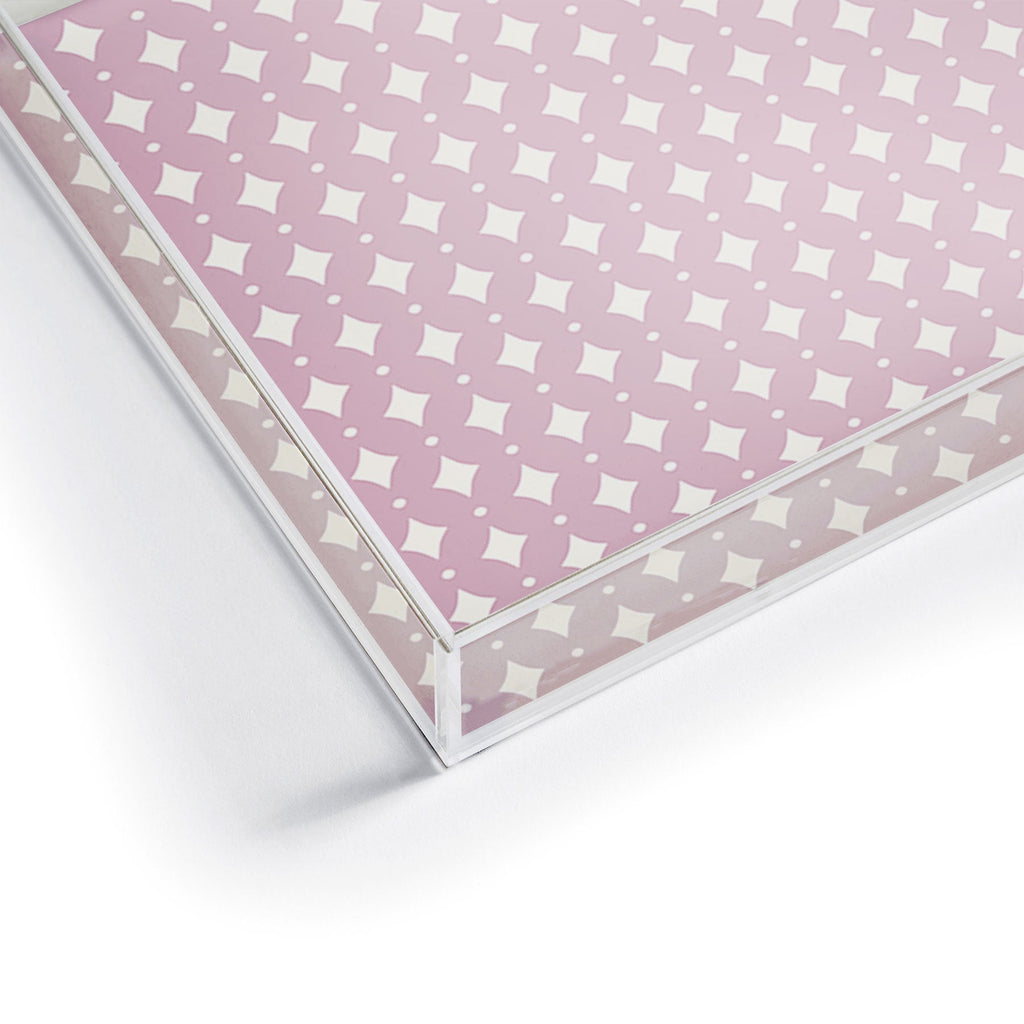 Colour Poems Vintage Jewels Blush Pink Acrylic Tray