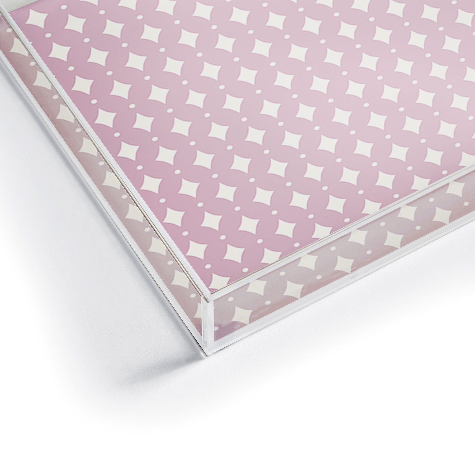 Colour Poems Vintage Jewels Blush Pink Acrylic Tray