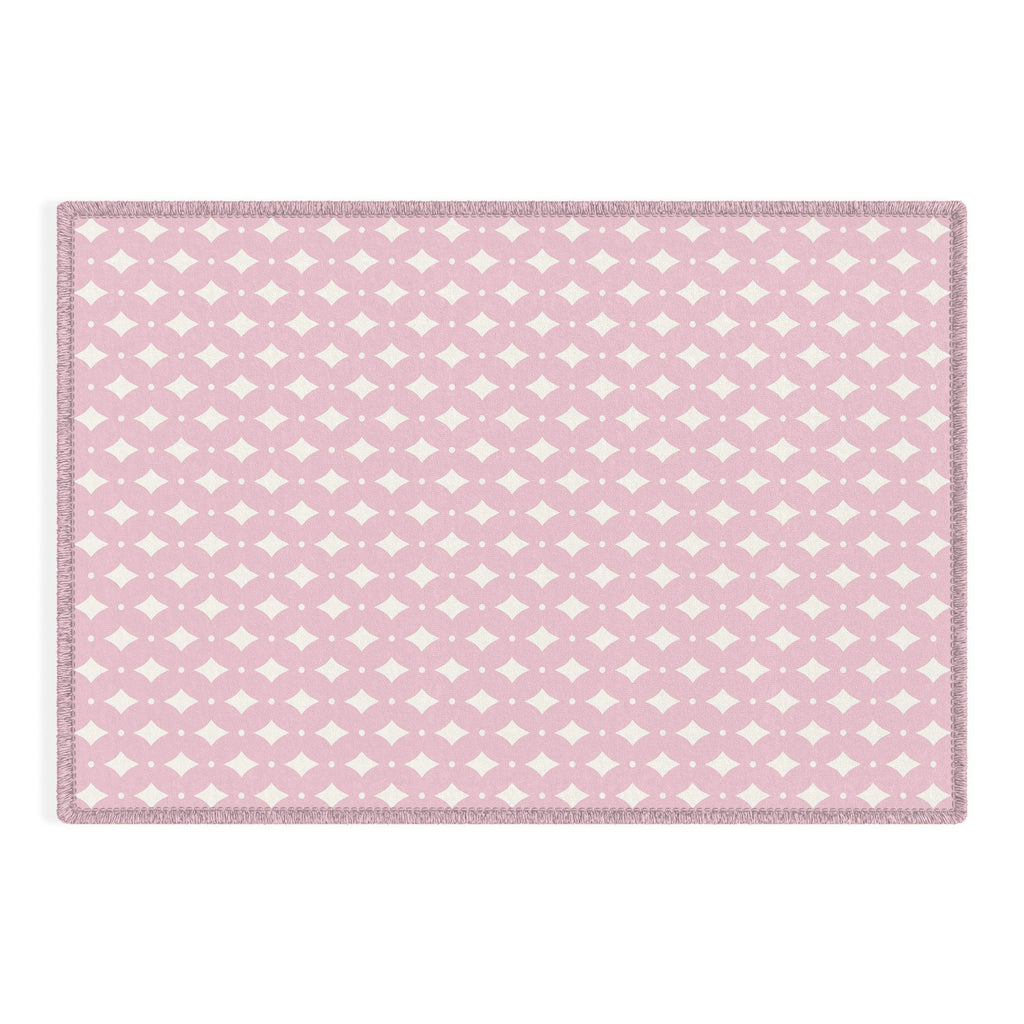 Colour Poems Vintage Jewels Blush Pink Outdoor Rug