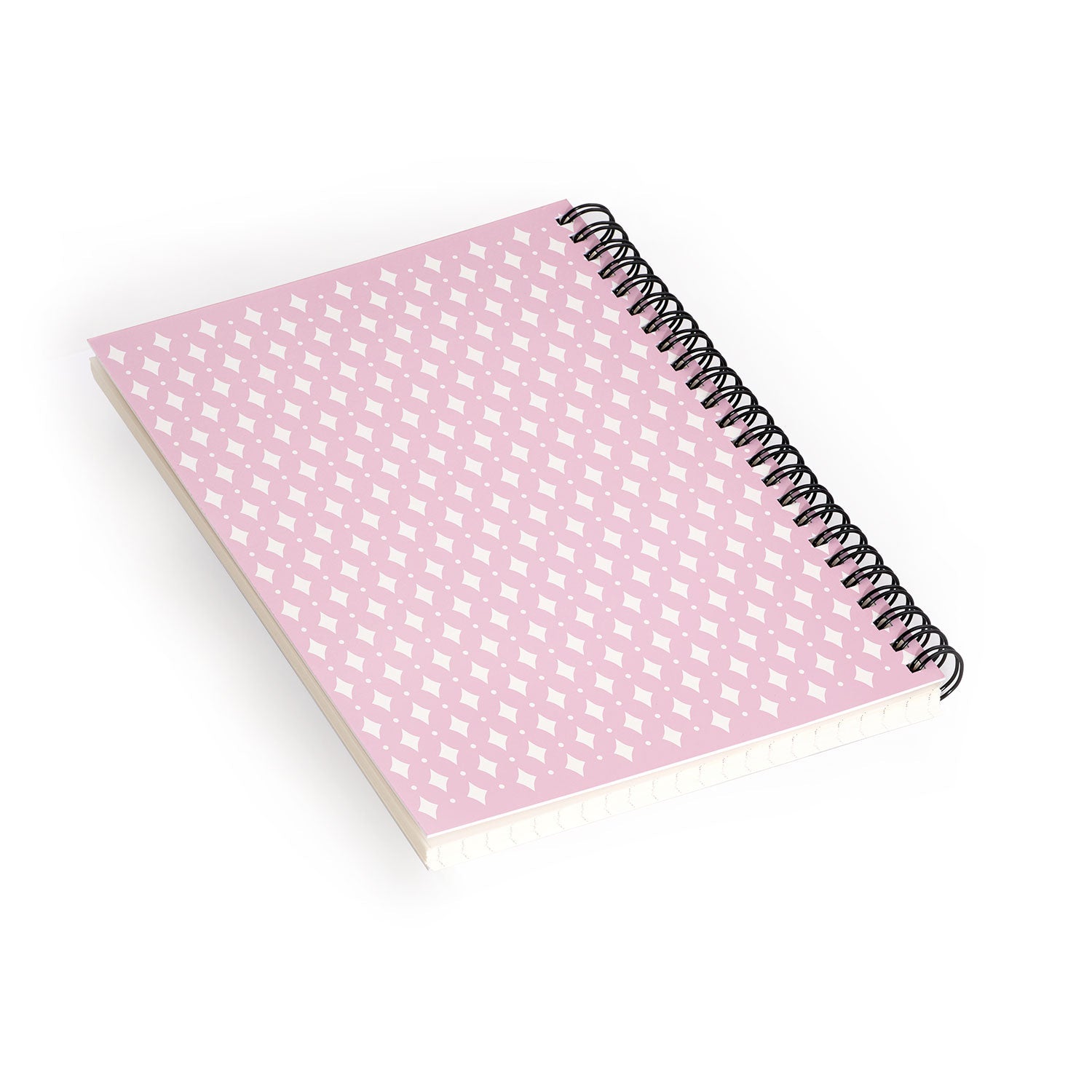 Colour Poems Vintage Jewels Blush Pink Spiral Notebook