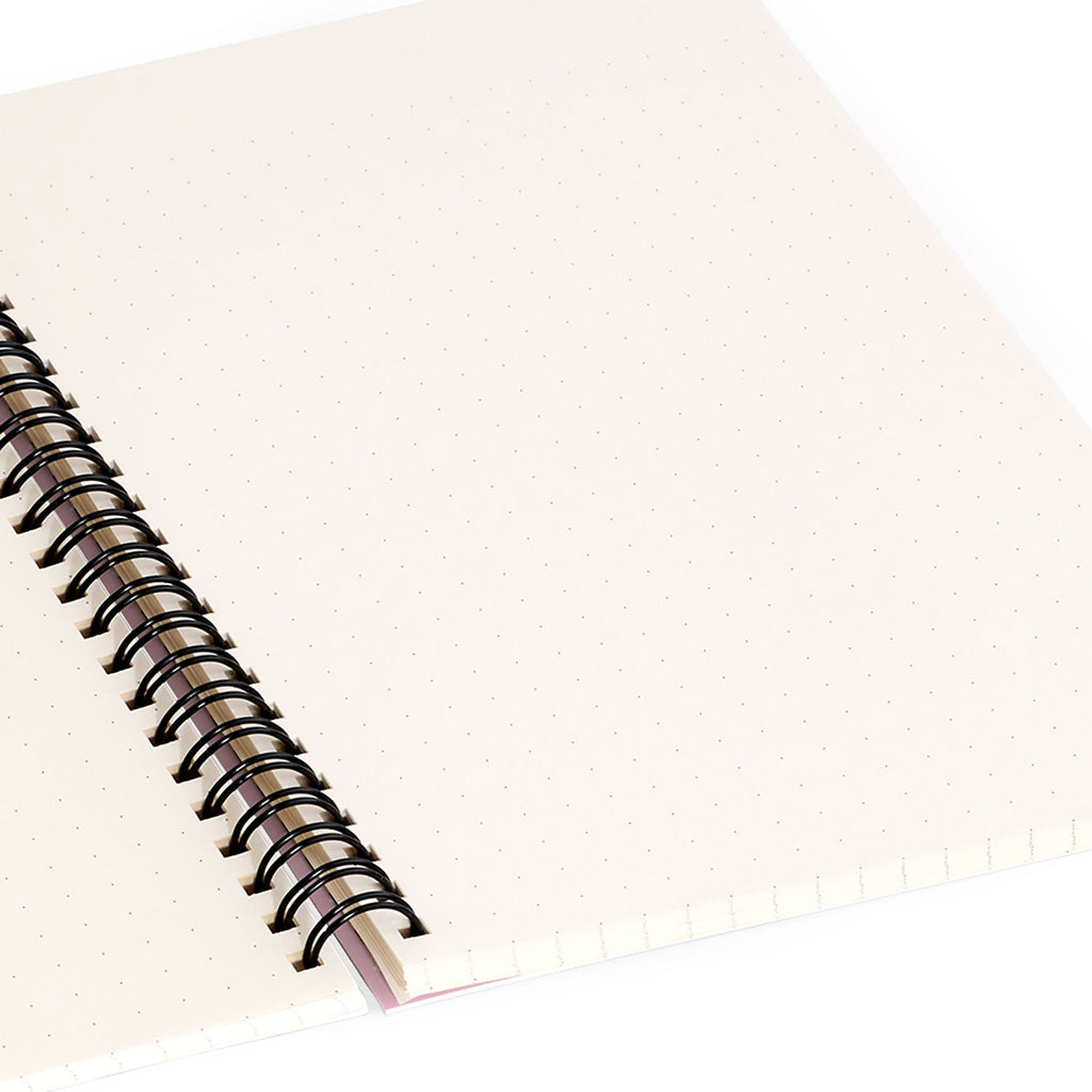 Colour Poems Vintage Jewels Blush Pink Spiral Notebook