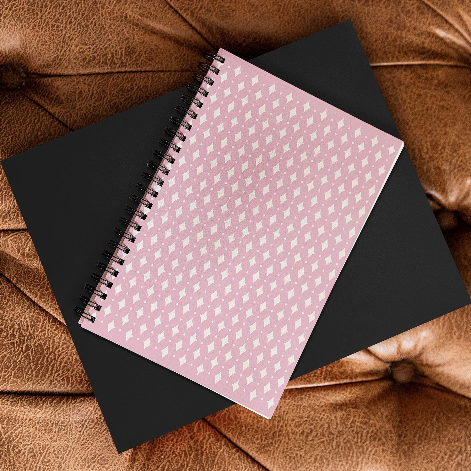 Colour Poems Vintage Jewels Blush Pink Spiral Notebook