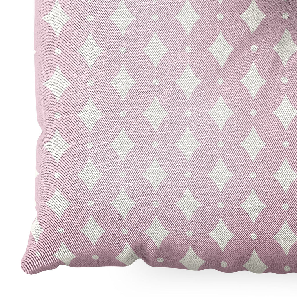 Colour Poems Vintage Jewels Blush Pink Floor Pillow Square