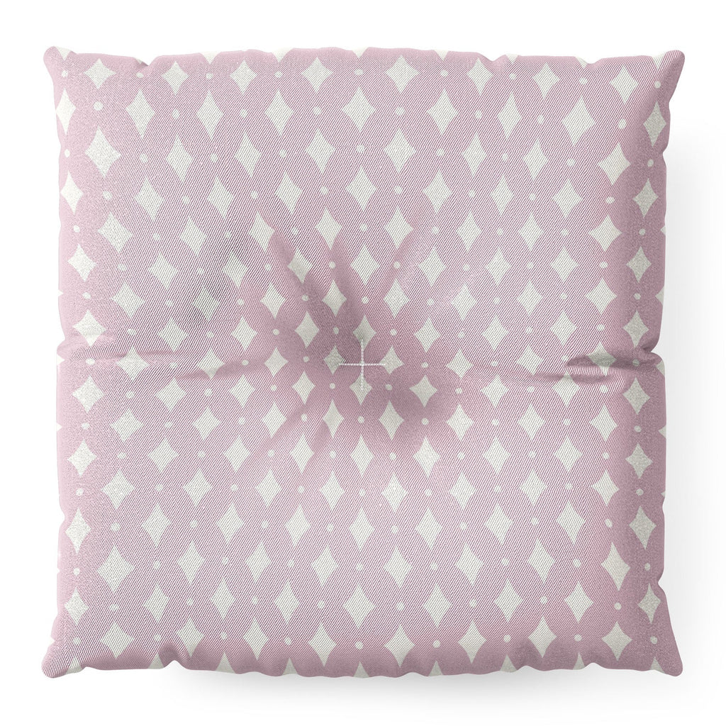 Colour Poems Vintage Jewels Blush Pink Floor Pillow Square