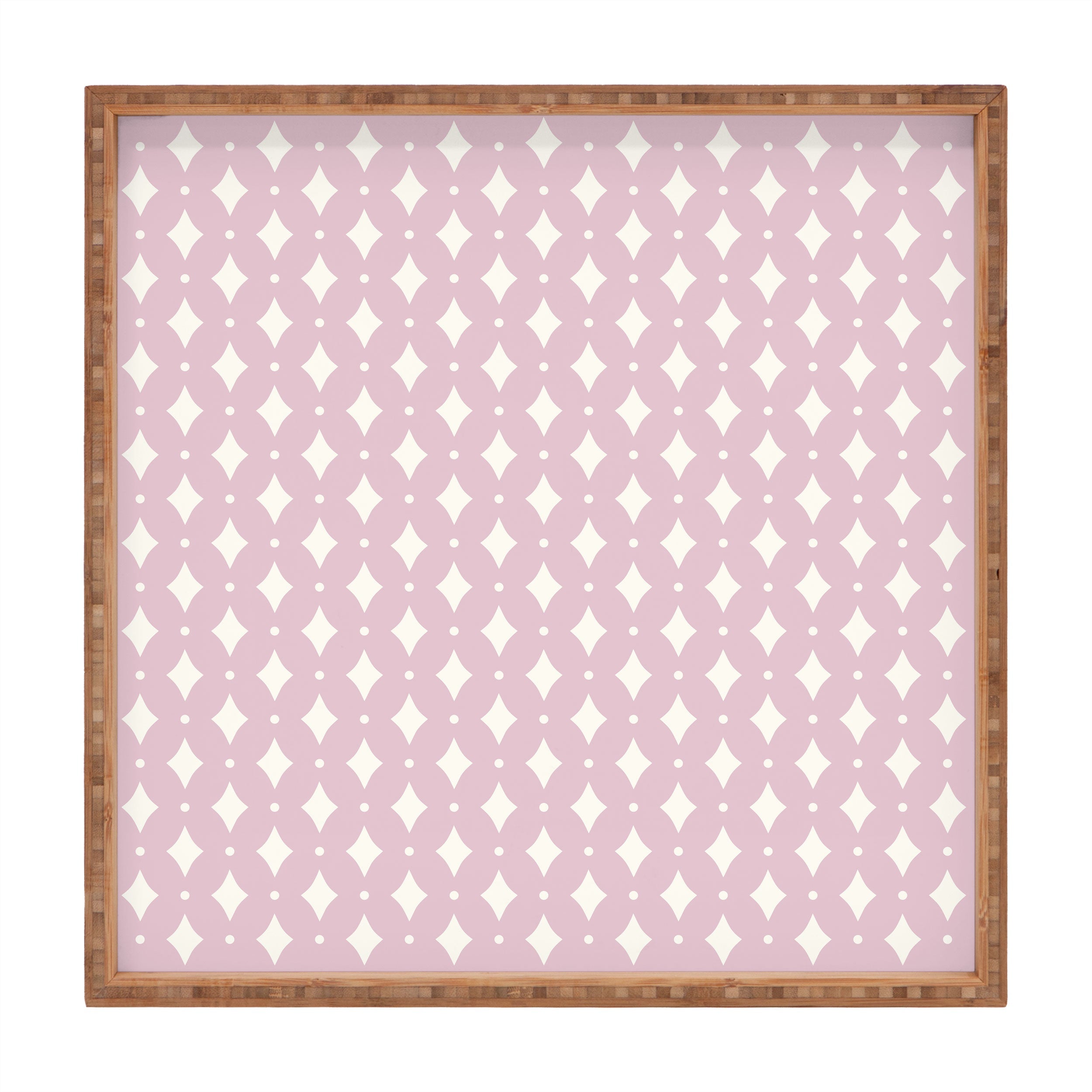Colour Poems Vintage Jewels Blush Pink Square Tray
