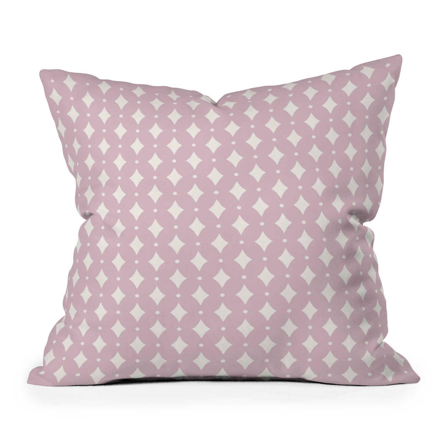 Colour Poems Vintage Jewels Blush Pink Throw Pillow