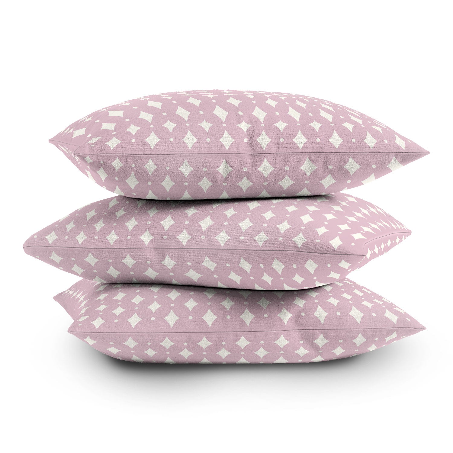 Colour Poems Vintage Jewels Blush Pink Throw Pillow