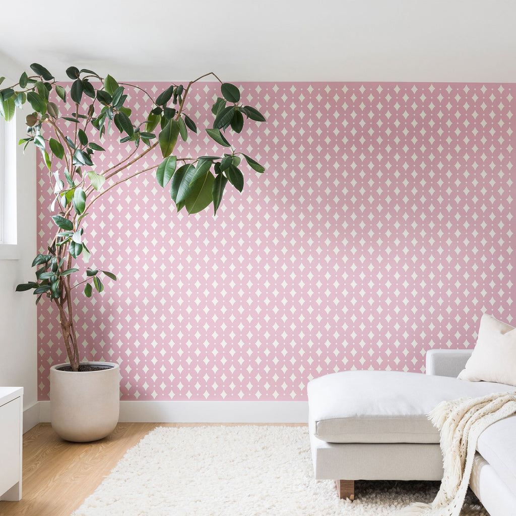 Colour Poems Vintage Jewels Blush Pink Wall Mural