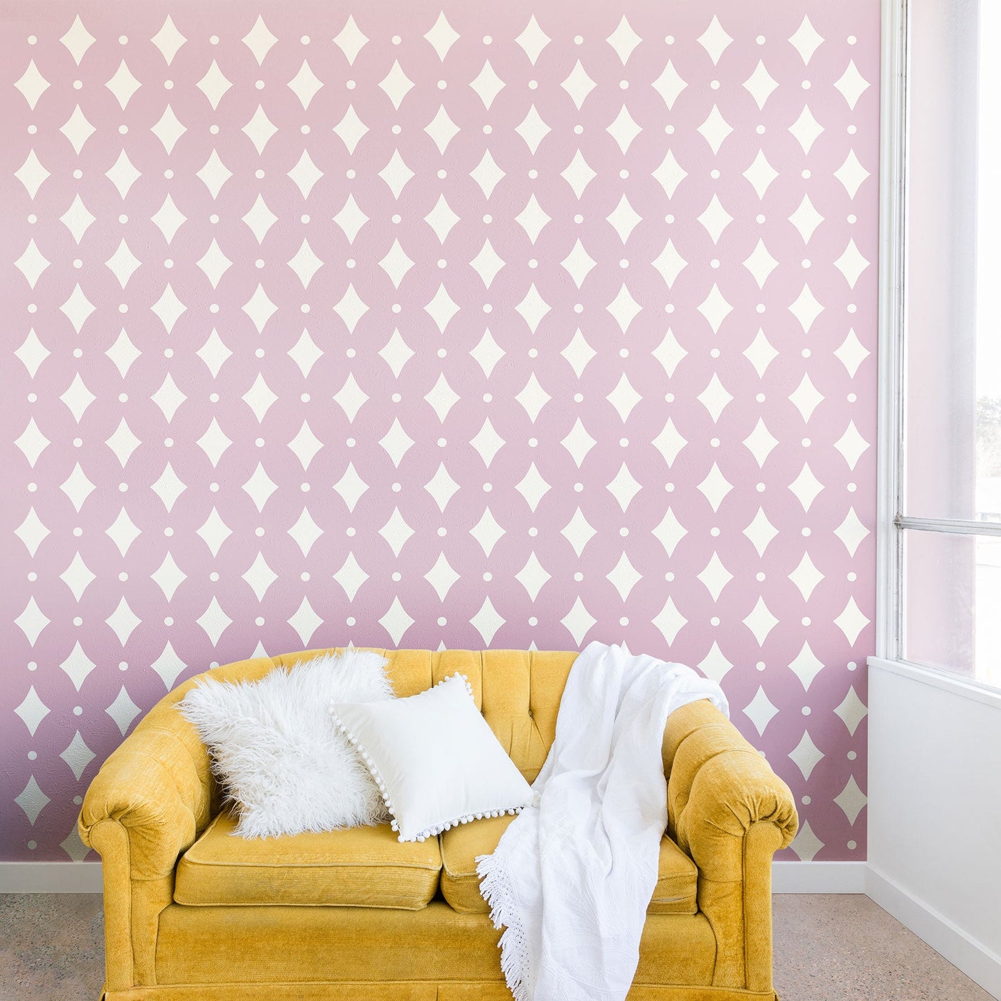 Colour Poems Vintage Jewels Blush Pink Wall Mural