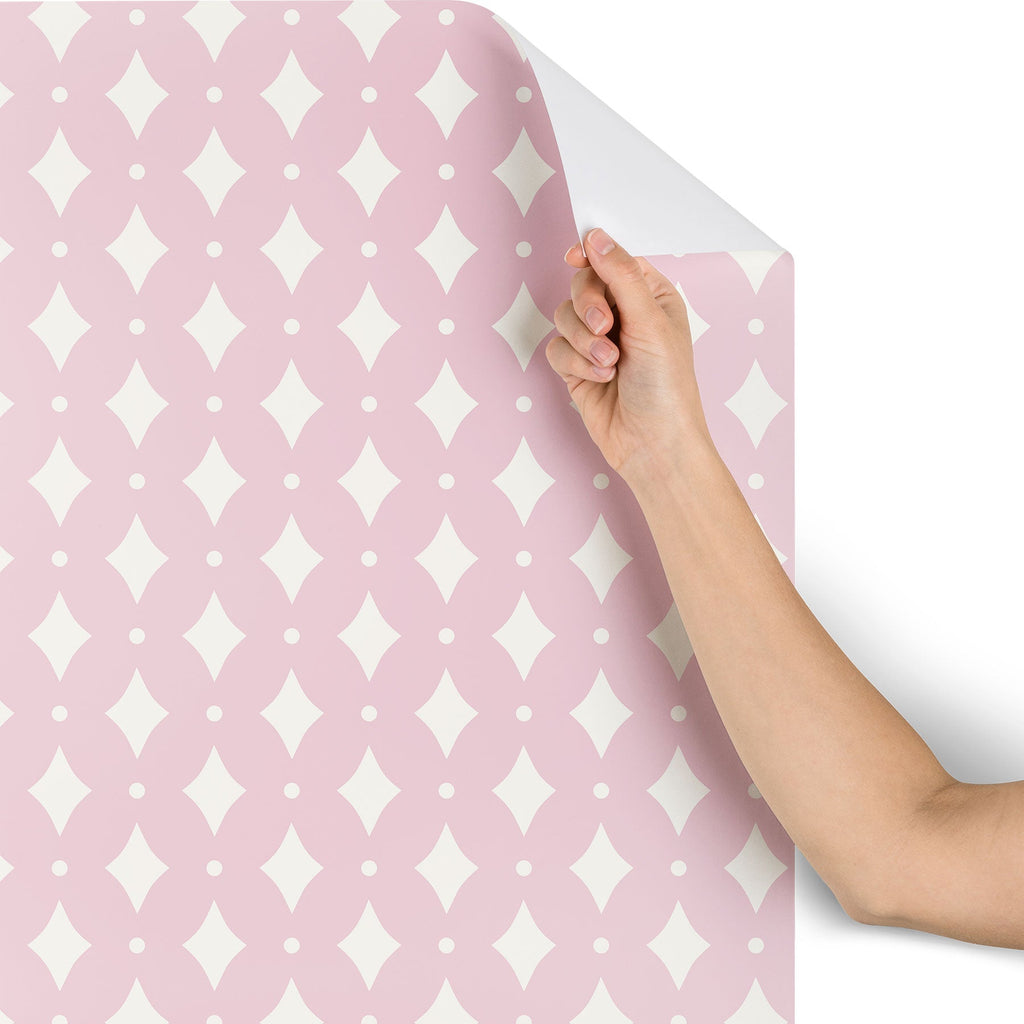 Colour Poems Vintage Jewels Blush Pink Wallpaper