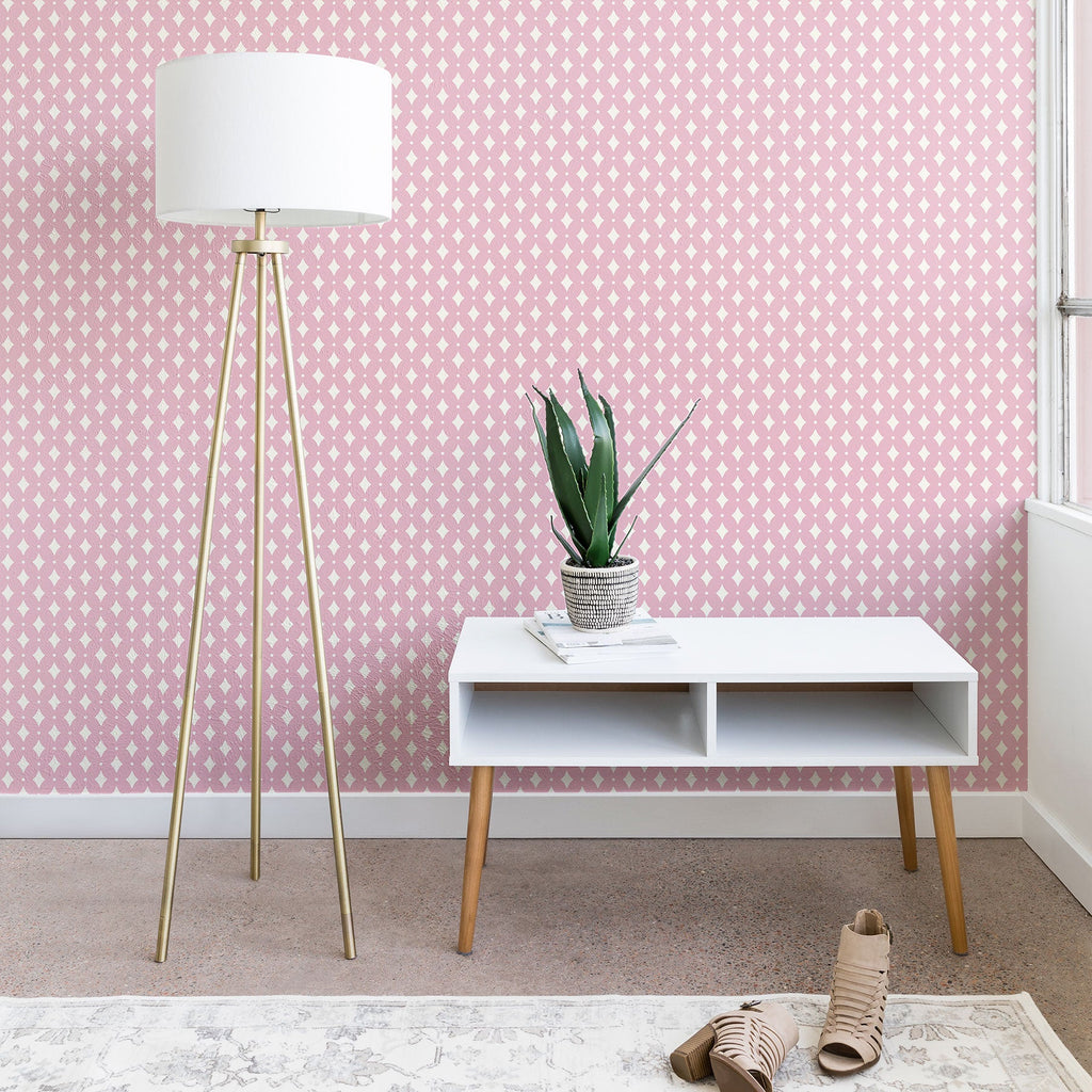 Colour Poems Vintage Jewels Blush Pink Wallpaper