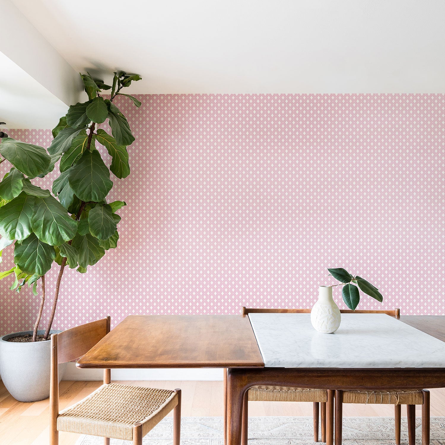 Colour Poems Vintage Jewels Blush Pink Wallpaper