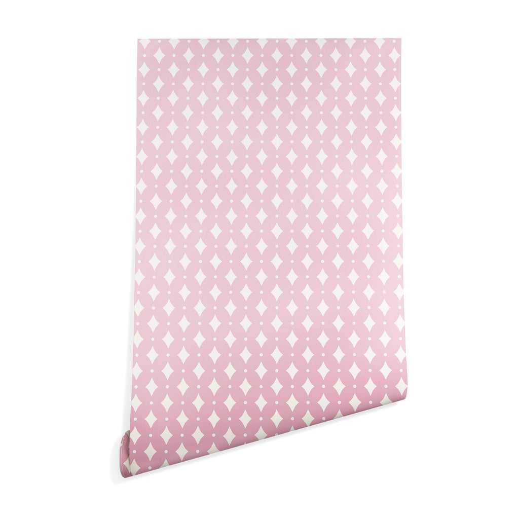 Colour Poems Vintage Jewels Blush Pink Wallpaper
