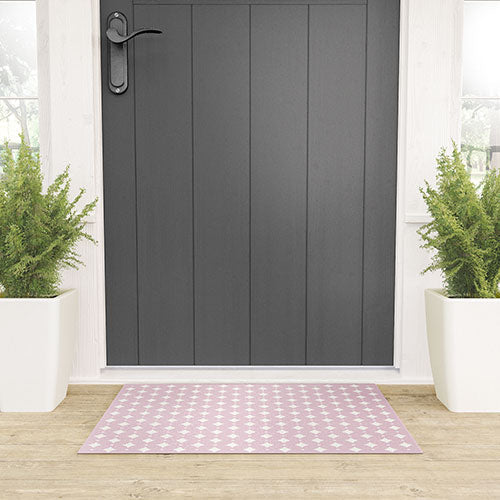 Colour Poems Vintage Jewels Blush Pink Welcome Mat