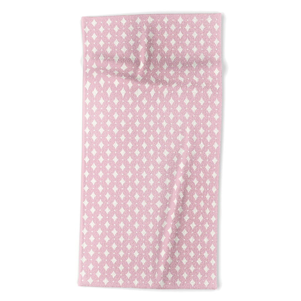 Colour Poems Vintage Jewels Blush Pink Beach Towel