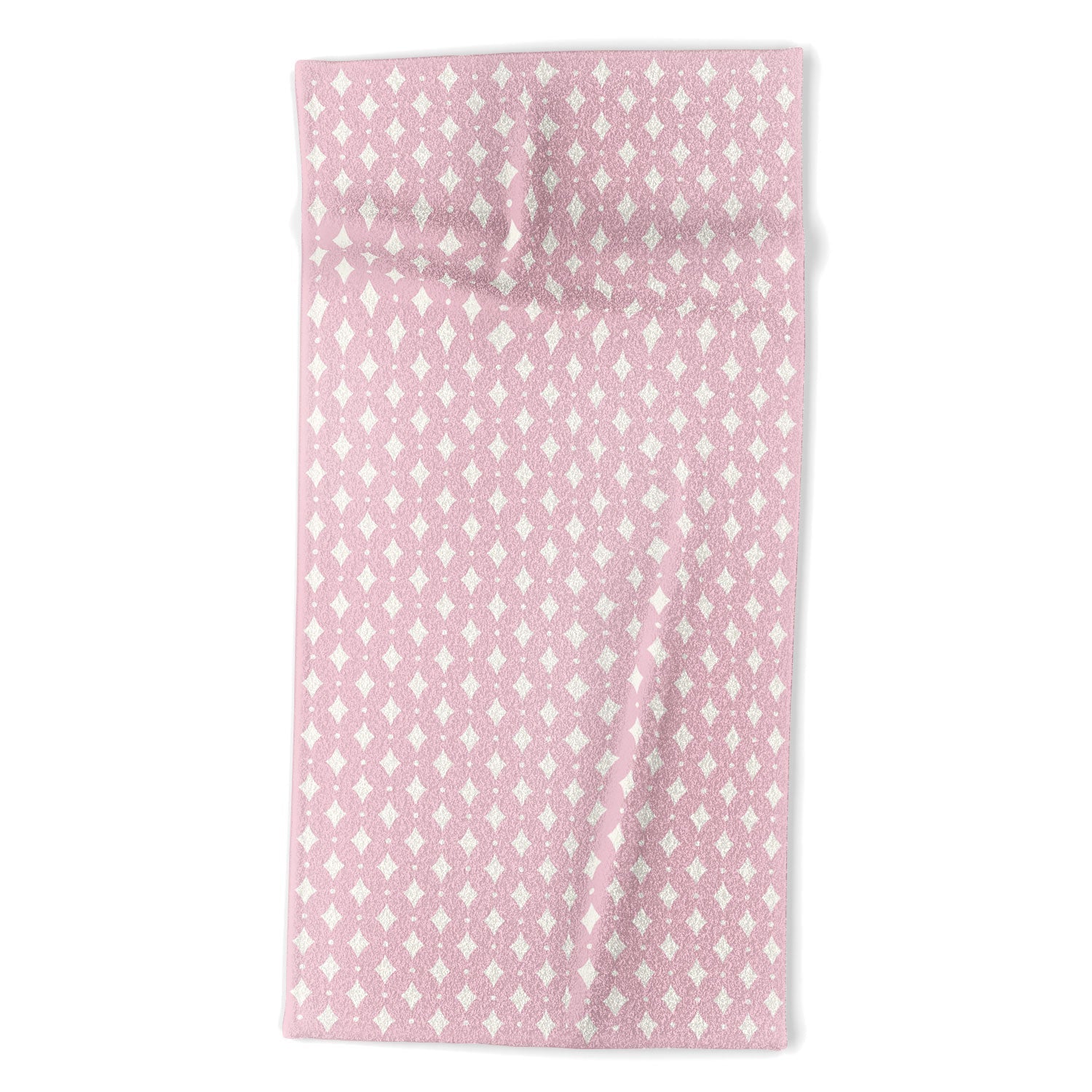 Colour Poems Vintage Jewels Blush Pink Beach Towel