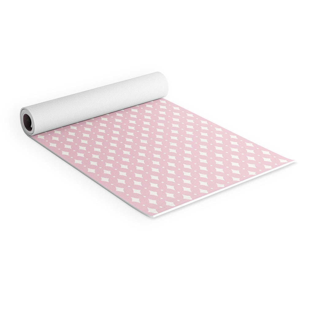 Colour Poems Vintage Jewels Blush Pink Yoga Mat