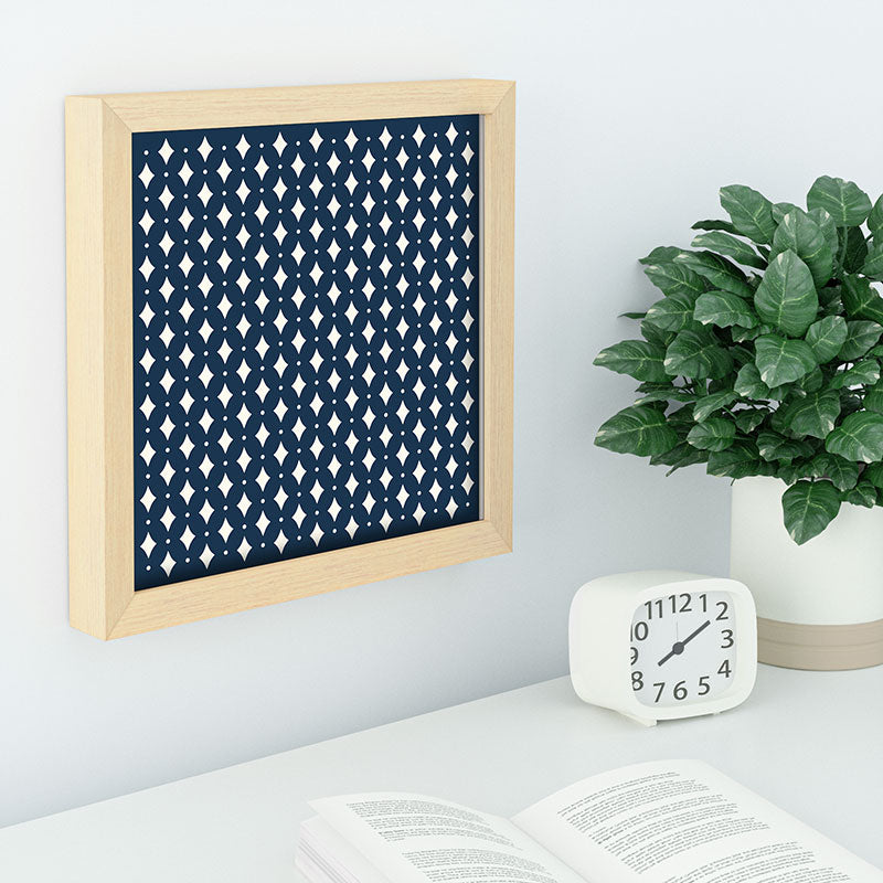 Colour Poems Vintage Jewels Navy Blue Recessed Framing Square