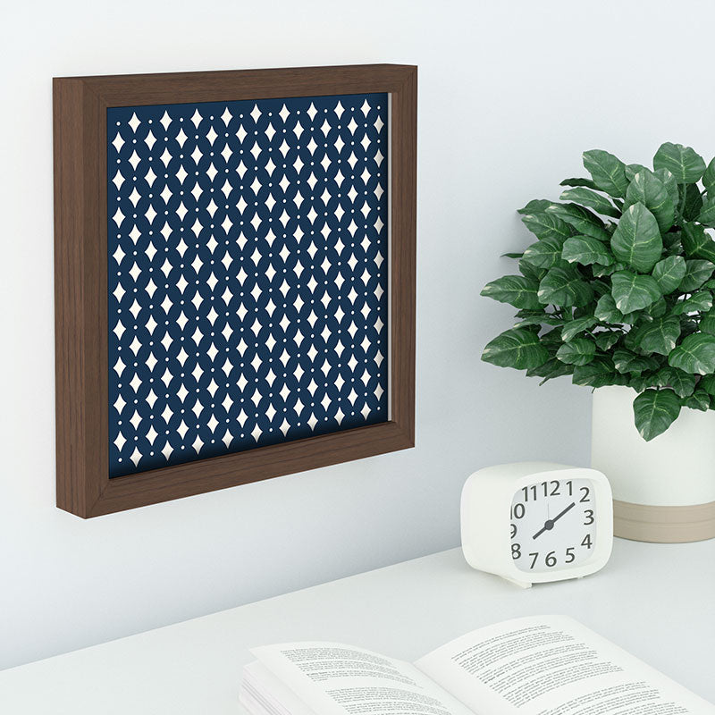 Colour Poems Vintage Jewels Navy Blue Recessed Framing Square