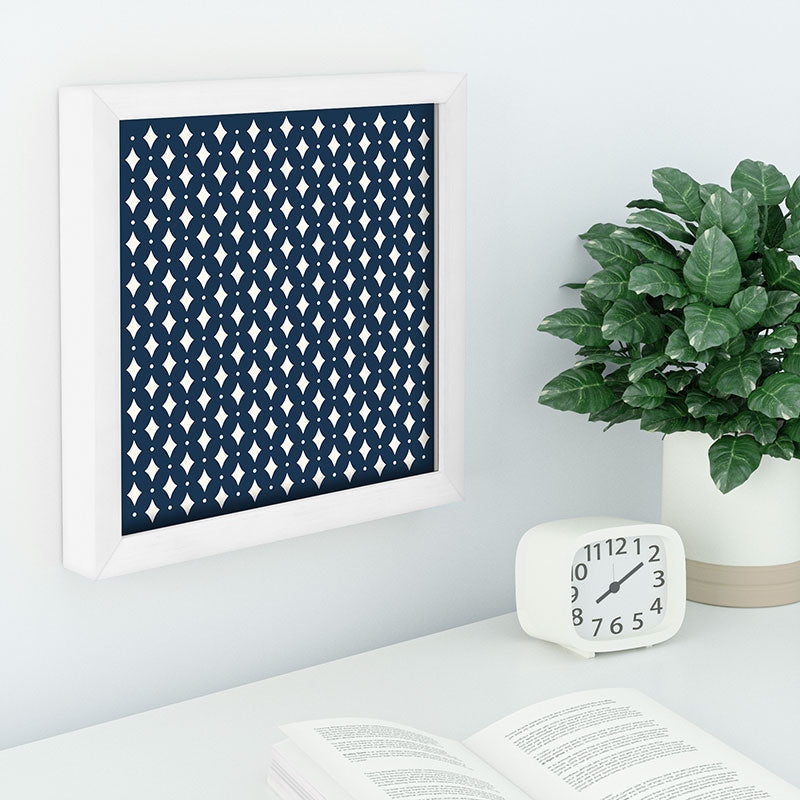 Colour Poems Vintage Jewels Navy Blue Recessed Framing Square