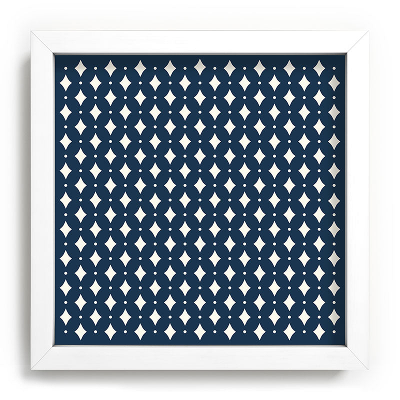 Colour Poems Vintage Jewels Navy Blue Recessed Framing Square