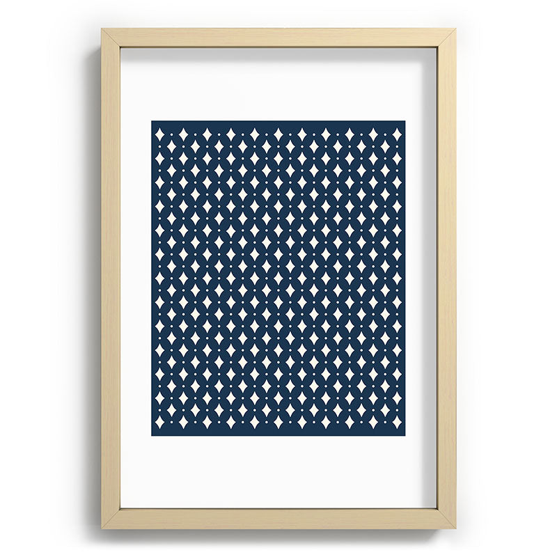 Colour Poems Vintage Jewels Navy Blue Recessed Framing Rectangle