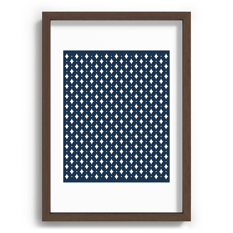 Colour Poems Vintage Jewels Navy Blue Recessed Framing Rectangle