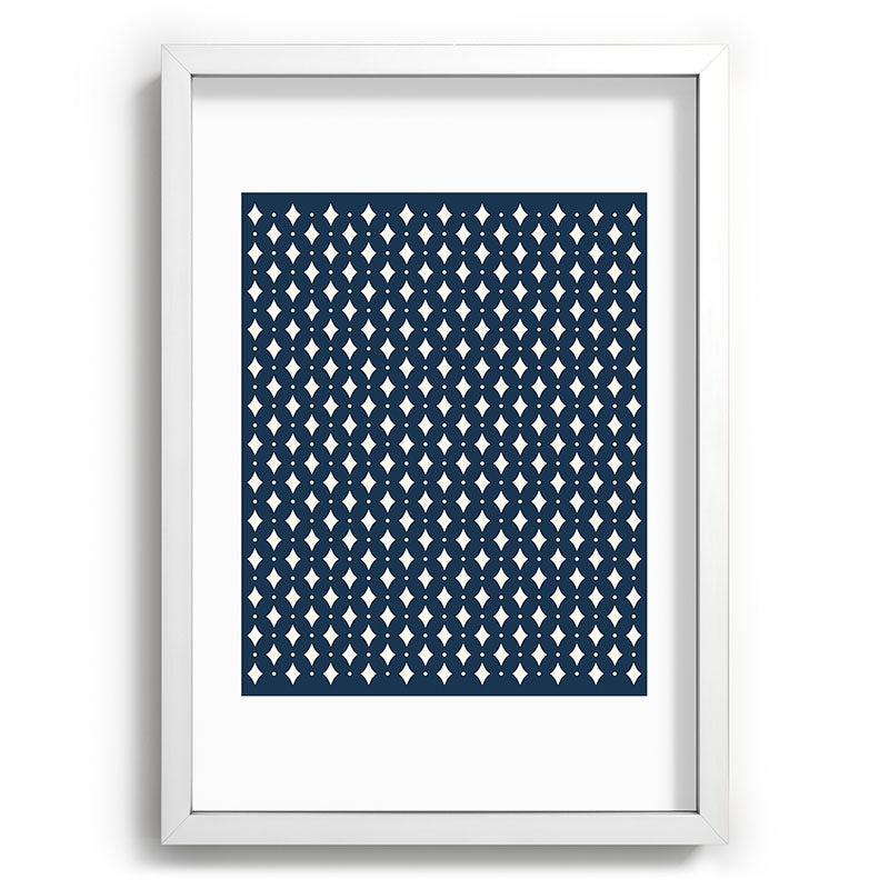 Colour Poems Vintage Jewels Navy Blue Recessed Framing Rectangle