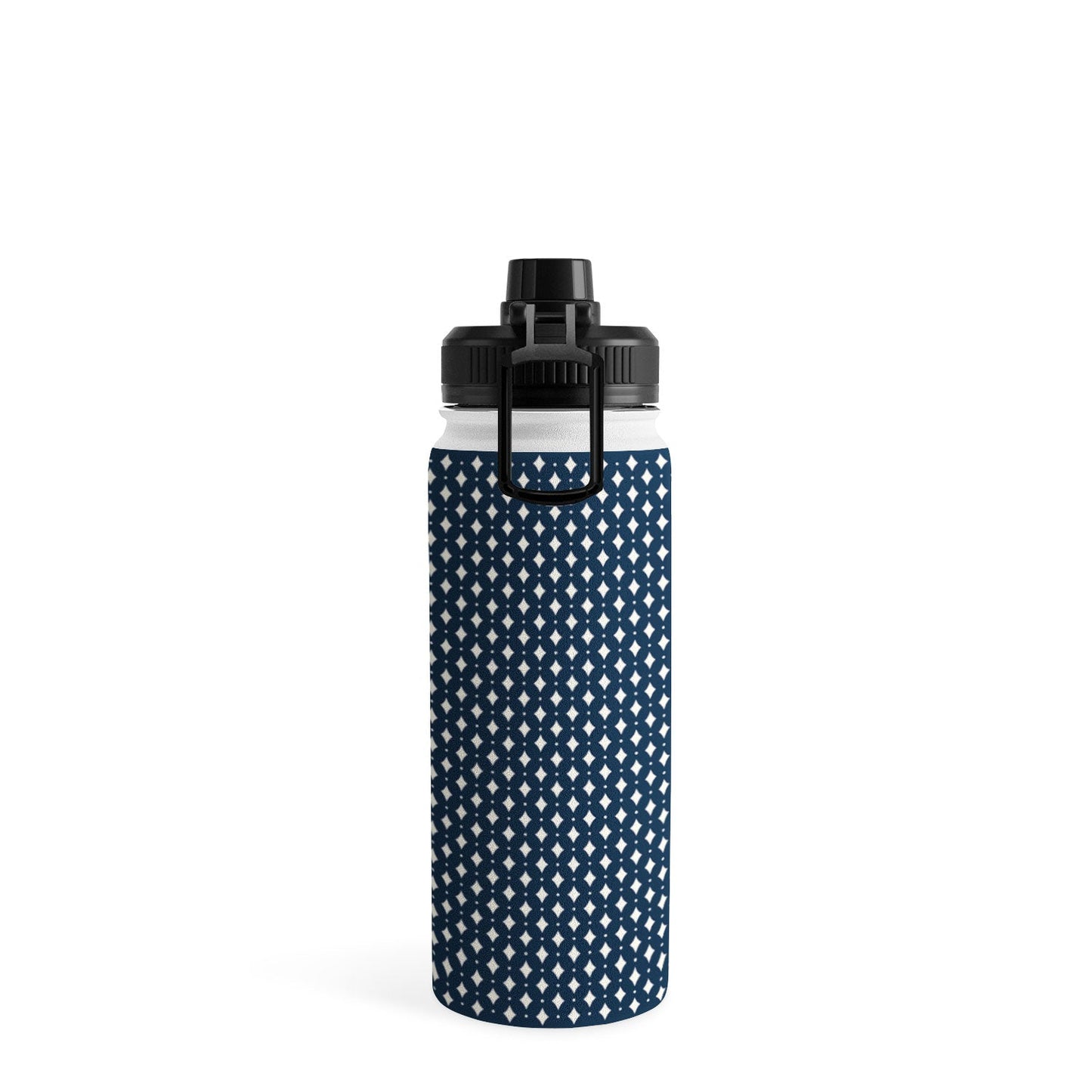 Colour Poems Vintage Jewels Navy Blue Water Bottle